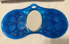 Shower Foot Scrubber Mat with Pumice Stone -Cleans, Smooths Improves Circulation