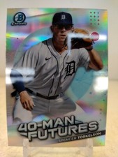 SPENCER TORKELSON 2021 Bowman Chrome Baseball REFRACTOR 40-Man Futures Tigers