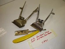 Antique Barber Shop Collectable Lot Oster Hair Trimmers Durham Razor Hair Shaper