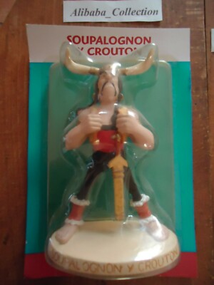 New Figurine Soupalognon and Crouton Collection Atlas Asterix Resin Plastoy