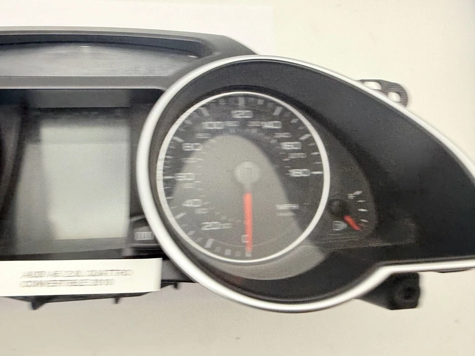 Medidores de cuadro de instrumentos velocímetro convertible OEM 10-12 Audi A5 2,0 L Quattro Foto 4 de 4