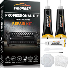 Black Leather Repair Kit for Furniture, Leather Seat Repair Kit for Cars, Easily