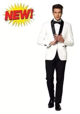 Men s OppoSuits Slim Fit Tuxedo Suit Set Size 38