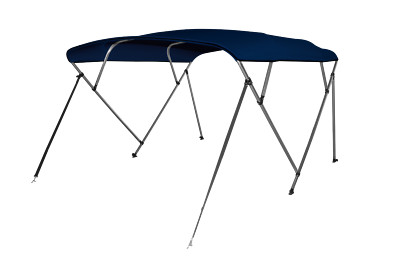 PONTTOR Bimini Top Bootsverdeck Sonnenverdeck mit 4 Armen Boot blau