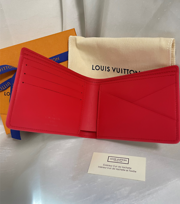 Louis Vuitton Multiple Wallet M81469 Damier Spray 3D effect red