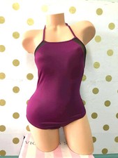Victoria's Secret Pink One Piece Swimsuit Burgundy XS NWT