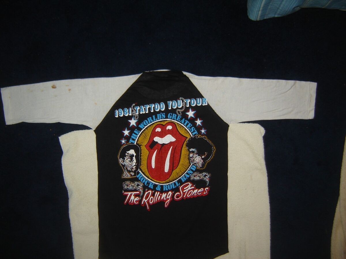 Vintage Concert T-Shirt THE ROLLING STONES 81 TATTOO YOU Vintage Concert T-Shirt THE ROLLING STONES 81 TATTOO YOU