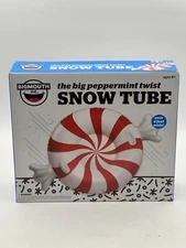 Snow Tube By Big Mouth Inc Inflatable Peppermint Twist NIB Red And White