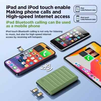 IKOS K7S - Sim Card Adapter 4G Internet No Jailbreak iOS Call Text
