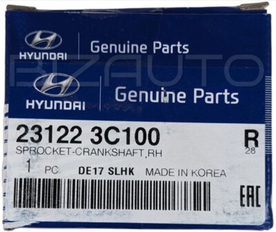 GENUINE Sprocket Crankshaft RIGHT for 06-14 Hyundai Kia 3.3L 3.5 3.8 23122-3C100