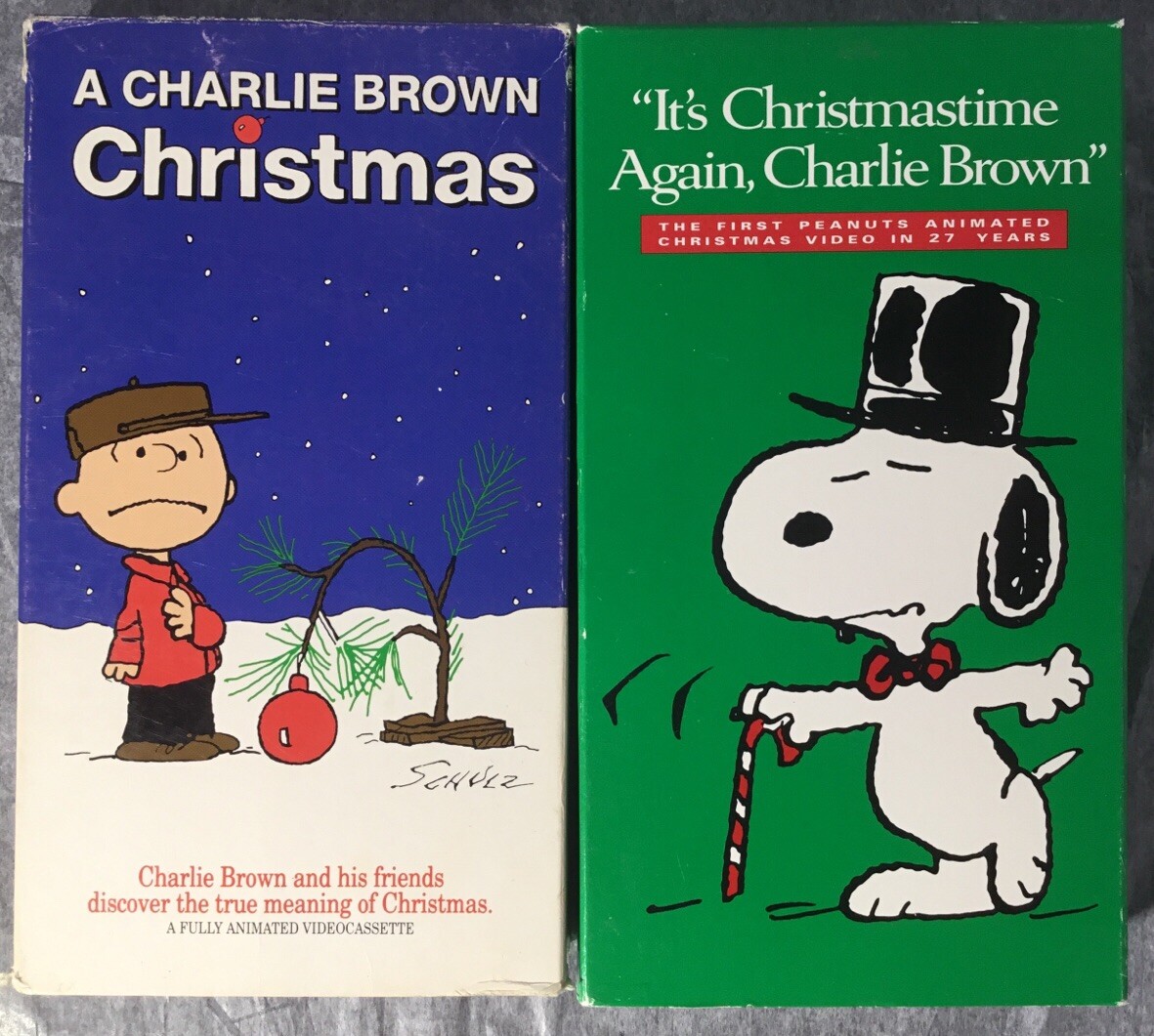 It's Christmastime Again, Charlie Brown VHS & A Charlie It's Christmastime Again, Charlie Brown VHS & A Charlie