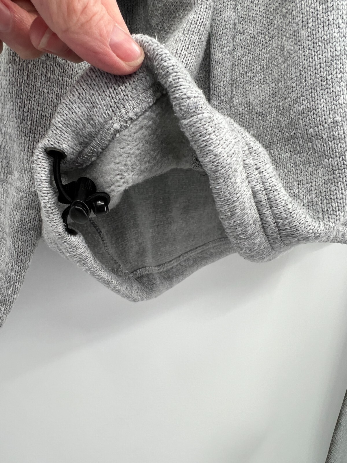 Orvis Light Gray Polyester Soft Full Zip Knit Jac… - image 8