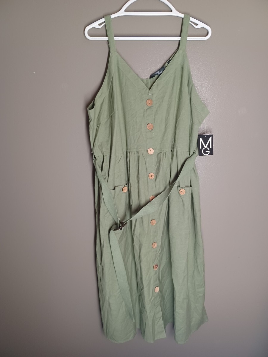 Mlle Gabrielle Womens Dress Green Button Front Tank Size 2x Nwot Cotton | eBay Mlle Gabrielle Womens Dress Green Button Front Tank Size 2x Nwot Cotton | eBay
