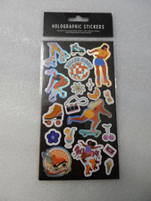 Holographic 4 Sheets 8x4 of Stickers 80 Stickers NEW