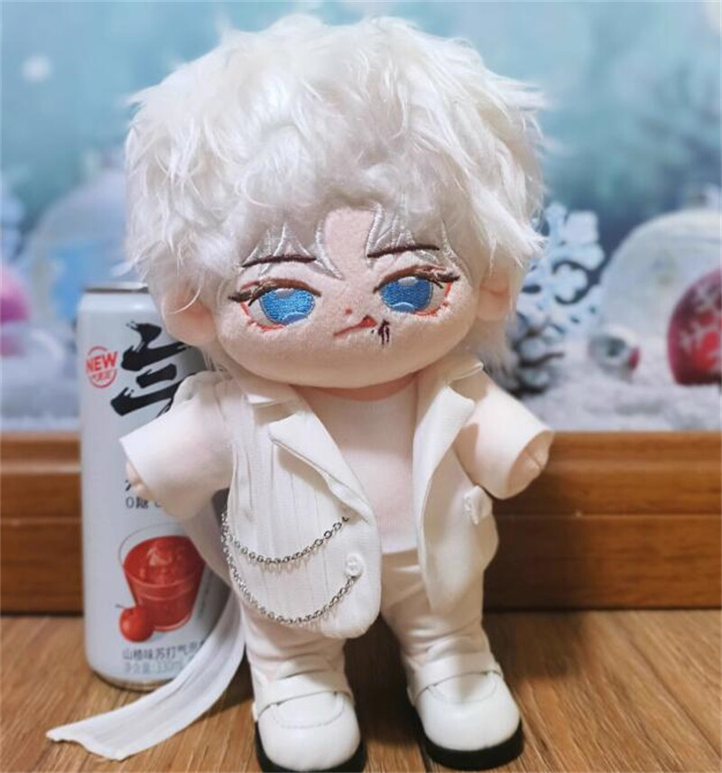 Xiao Zhan 肖战 White suit dress up Cosplay 20cm cotton plush doll