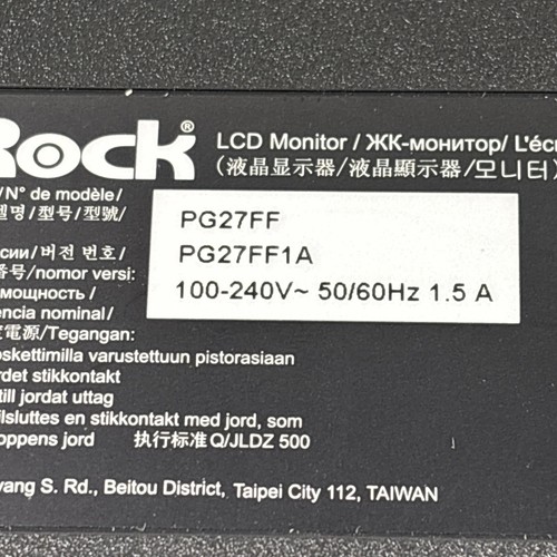 Asrock 27" Phantom Gaming Fhd Monitor PG27FF1A 1920 X 1080 1Ms(READ) - Picture 5 of 7