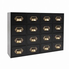 Armoire à Tiroirs avec 16 Compartiments Décoratif pour Décoration D'intérieur