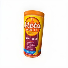 Metamucil 4-in-1 Psyllium Husk Fiber Supplement, Sugar-Free, 114 teaspoons,