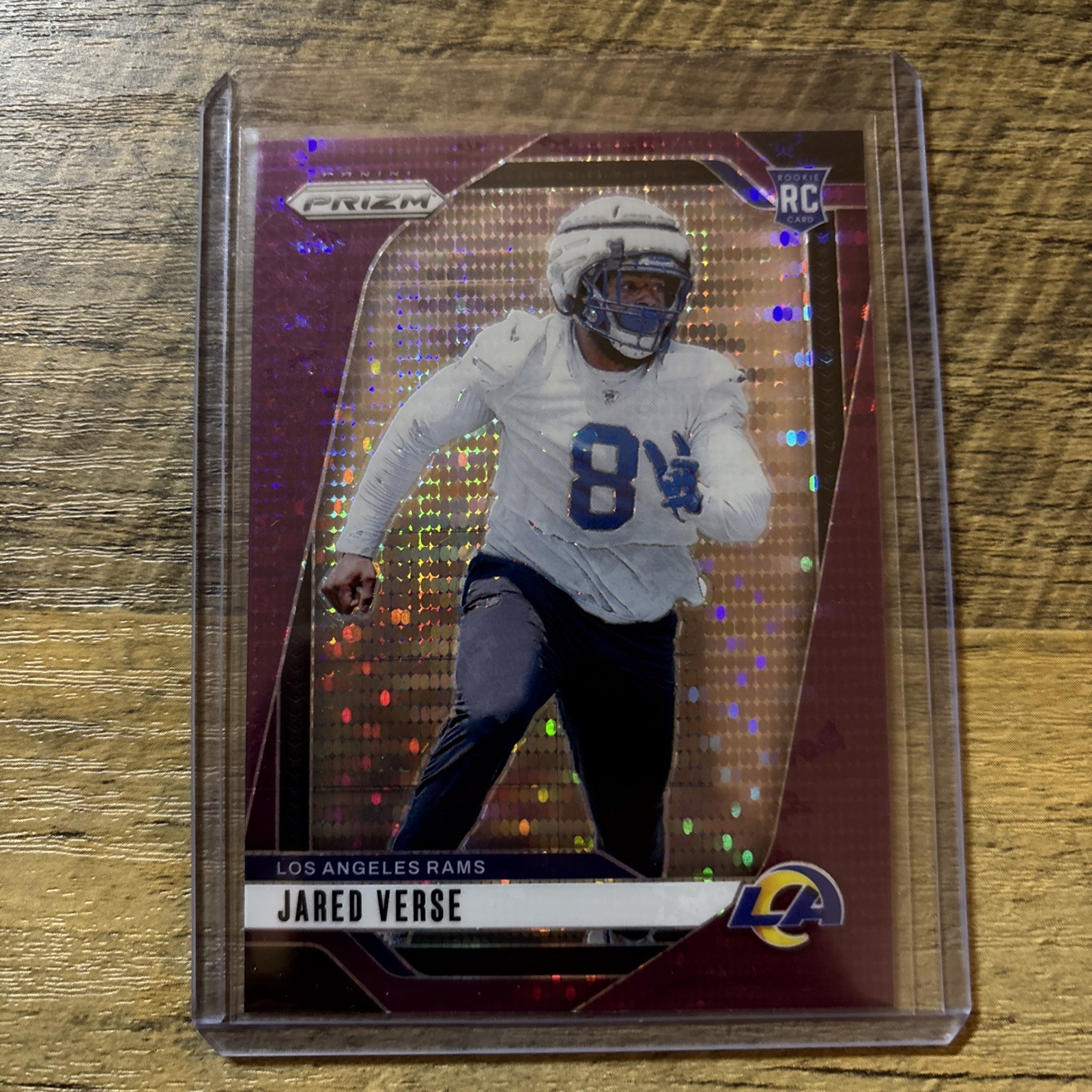 2024 Panini Prizm - Rookies Jared Verse #341 Purple Pulsar Prizm (RC)