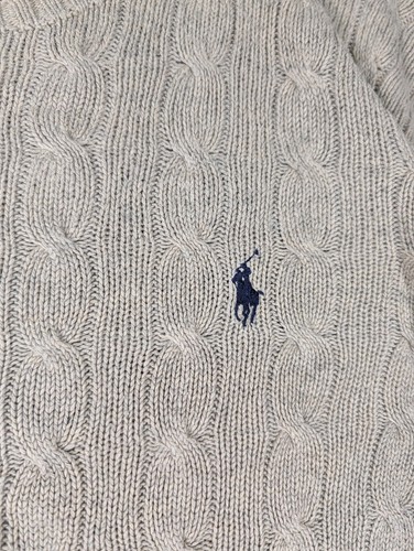 Vintage Polo Ralph Lauren 100% Silk Cable Knit Sweater Men’s L Beige Hong Kong by Ralph Lauren, $29.99 - Photo 3