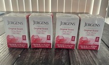 Lot Of 4 Jergens Cherry Almond Mild Soap Original Scent 3oz Each New Sealed