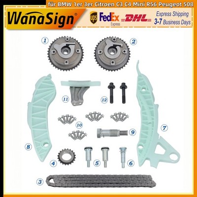 Steuerkettensatz Steuerkette für BMW 1er 3er Citroen C3 C4 Mini R56 Peugeot 508