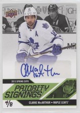 2013 Upper Deck Spring Expo Priority Signings 4/8 Clarke MacArthur Auto 2u9