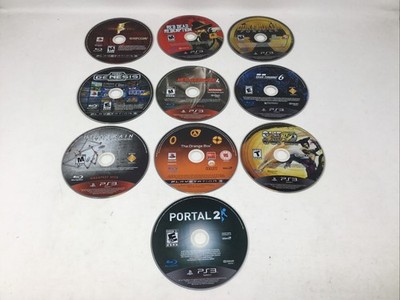 PS3 Game Lot Of 10 Disc Only Lightly Scratched Street Fighter IV Red Dead RE5