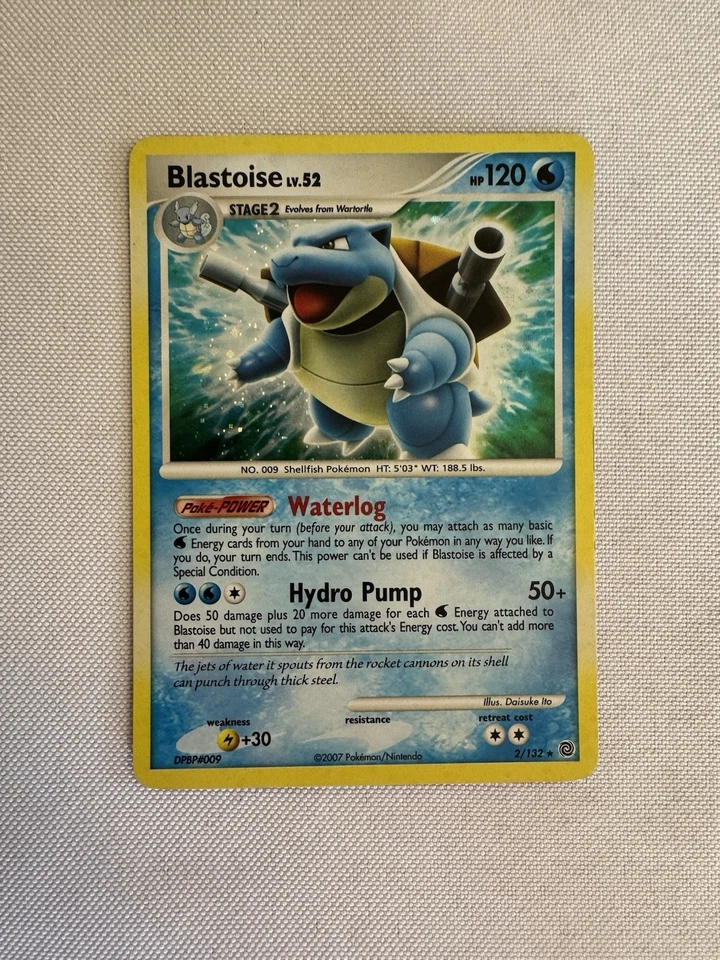 2007 Pokemon - Blastoise Holo Rare Diamond & Pearl Secret Wonders 2/132 Nintendo - Image 2 of 4