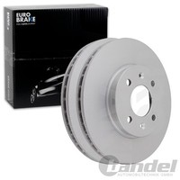 2X Eurobrake Bremsscheiben 256Mm BelÜFtet Vorne Passend FÜR Hyundai Accent KIA