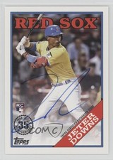 2023 Topps Series 1 1988 Topps Baseball Auto Jeter Downs #88BA-JD Auto tw0