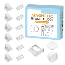 6 Pack Magnetic Cabinet Locks Baby Safety Child Proofing Invisible Locks No D...