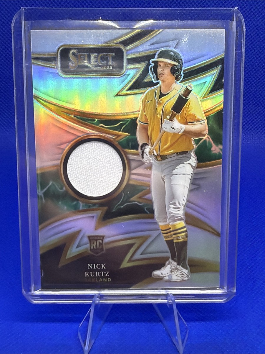 Nick Kurtz 2025 Panini Select SP-NK Silver Flash Sparks Relic