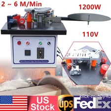 1200W Edge Banding Machine Set Portable Double Side Gluing Wood Bander Machine