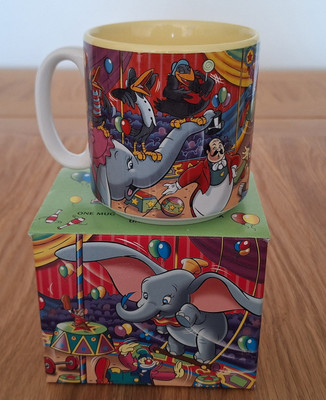 Dumbo Disney Store Tasse - Classic Disney Mug - gelb - neu im Karton - Sammlerstück