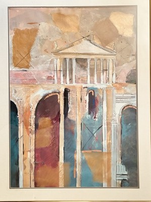 Starlie Sokol-Hohne Original Monoprint  Title 6  48x36 Framed w/ Gallery Label