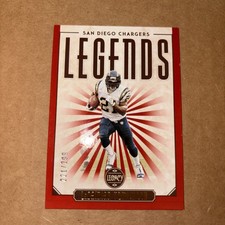 2020 Panini Legacy #123 LaDainian Tomlinson Red San Diego Chargers #/299
