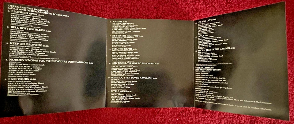 Derek and the Dominos Layla CD 20th Anniversary Edition Vintage 90's Collectible - Image 4 of 4