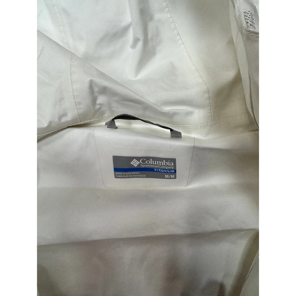 Columbia Men's Titanium OutDry Shell Rain Waterproof Jacket Size M White - Image 4 of 4