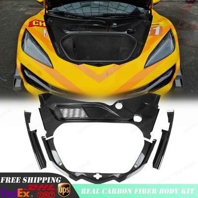Dry Carbon Front Truck Storage Side Decor Panel For Corvette C8 Stingray 2020+