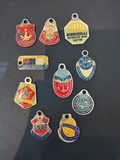 Australian Returned Services League (RSL) Branch Membership Badges 1970 80 (10)