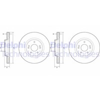2X Delphi Bremsscheiben 305Mm BelÜFtet Vorne Passend FÜR Hyundai Elantra I30