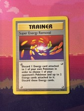 Pokemon Card Super Energy Removal Trainer Base Set Rare 79/102 Near Mint