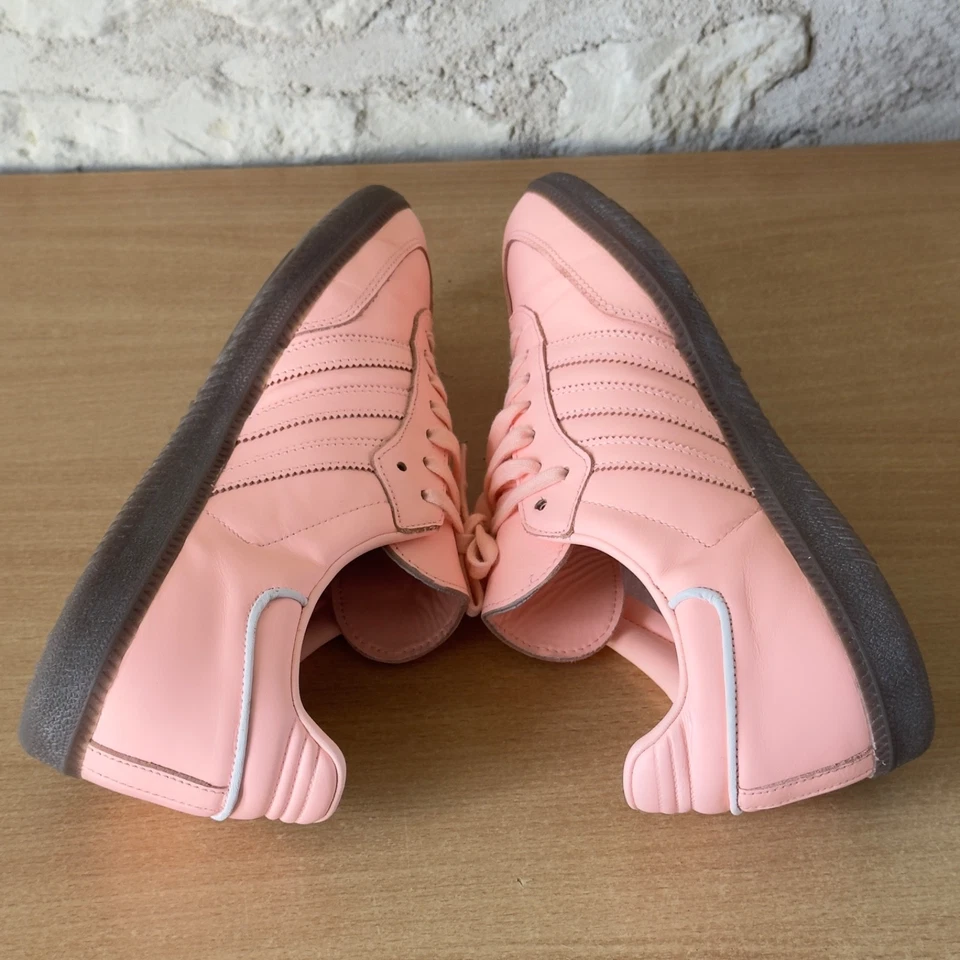 Adidas Samba OG Cuir Orange Clair Baskets à lacets Femme Taille 44 - Photo 4/4