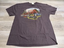 Harley Davidson American Flag T-Shirt Americana Fort Wayne Indiana XL Faded