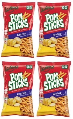 4 LORENZ POMSTICKS Ketchup Flavor Potato Chips 85g 3oz