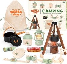 Kids Camping Toys Set - Pretend Play with Food Toy, Spray Stove,...