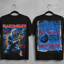 Iron Maiden Chicago IL Event Tee Live At Credit Union 1 Amphitheatre on Sep 22