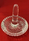 Waterford Crystal Round Ring Holder Vintage Starburst Cut Dish Signed