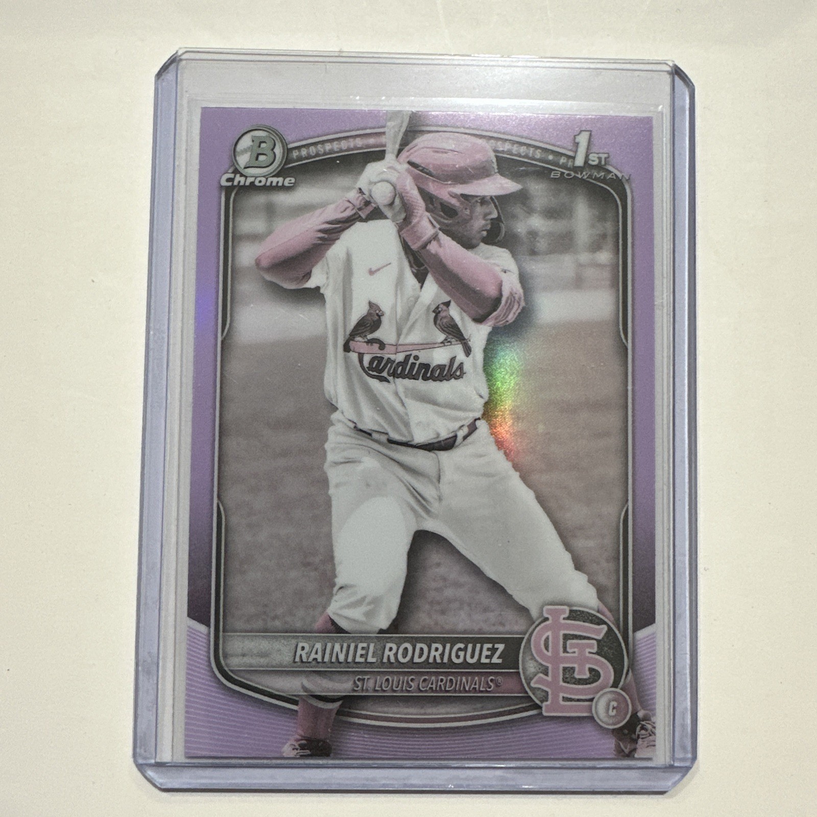 SSP PEARL REFRACTOR 2025 Bowman Chrome 1st Rainiel Rodriguez #BCP-200 Cardinals